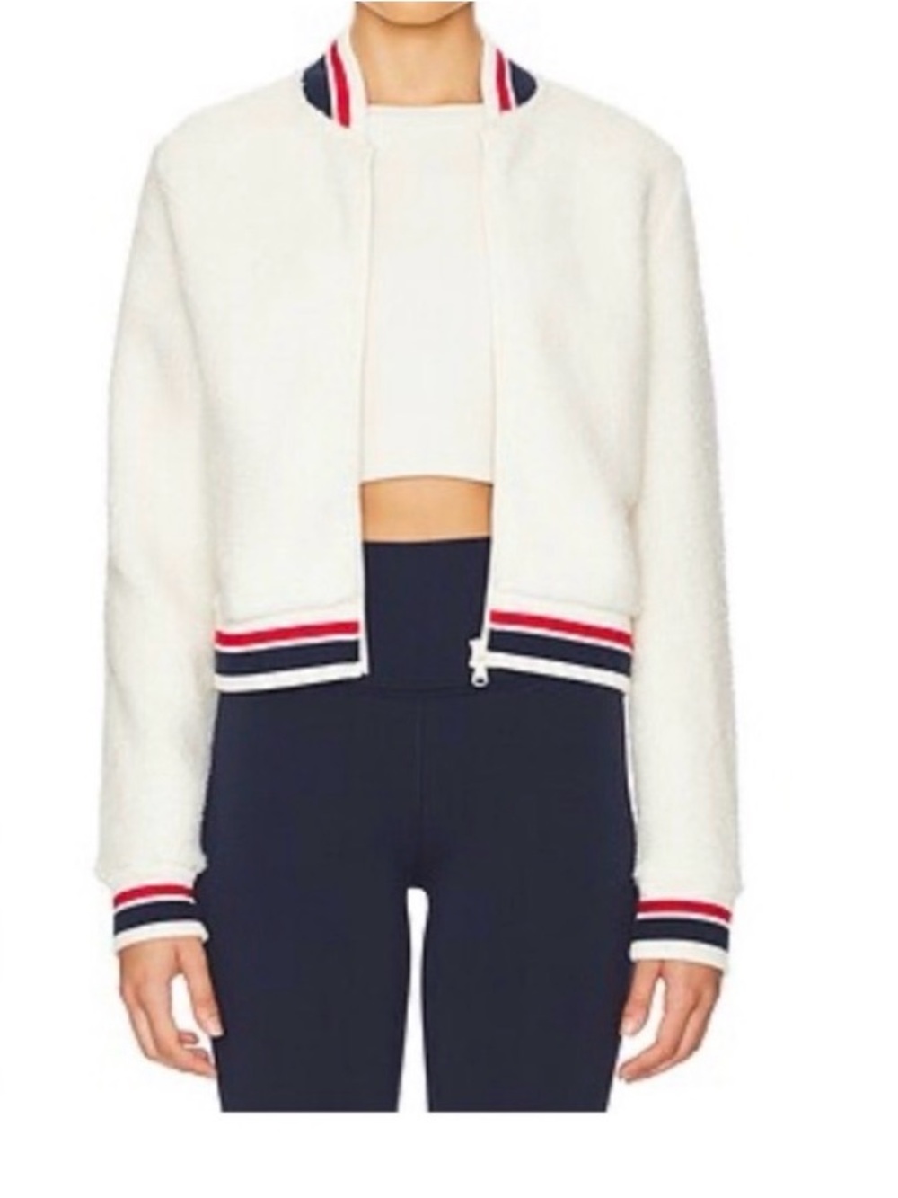 Splits59 Willa Sherpa Jacket - Cream size S